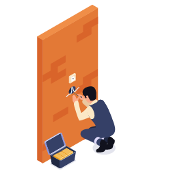 instalacion de puntos de red